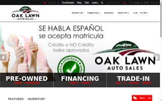 Oak Lawn Auto Sales website