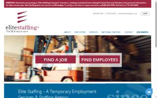 Elite Staffing, Inc. website