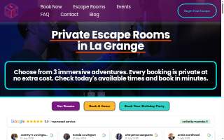 Just Escape Room of Oak Park website