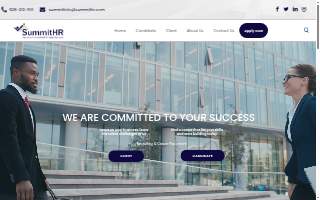 Summit Staffing website