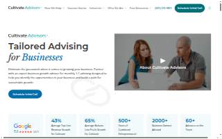 Cultivate Advisors website
