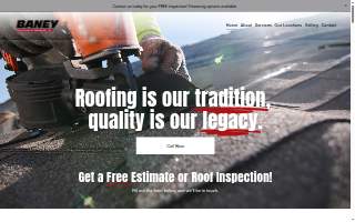 Baney Construction & Restoration, Inc. website