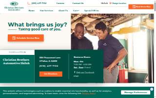 Christian Brothers Automotive Shiloh website