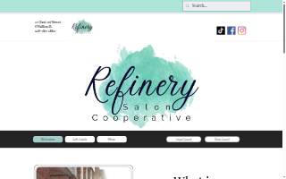 Refinery Salon website