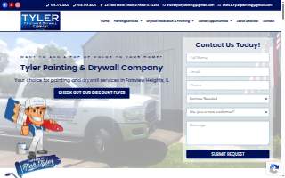 Tyler Painting & Drywall website