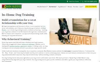 Bark Busters Home Dog Training of Orland Park website