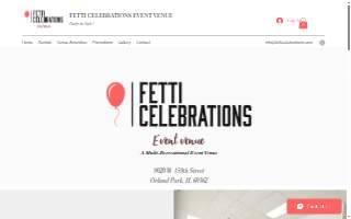 Fetti Celebrations Event Venue website