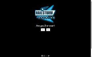 Hailstorm Brewing Co website