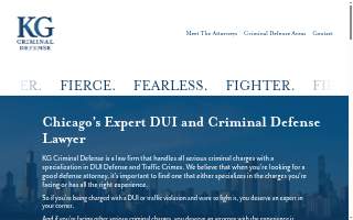 KG Criminal Defense of Orland Park website
