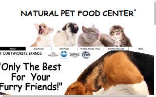 Natural Pet Food Center website