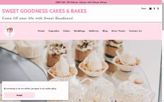 Sweet Goodness Cakes & Bakes website