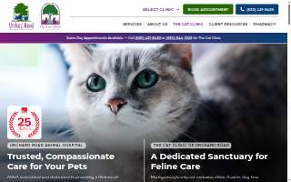 Orchard Road Animal Hospital website