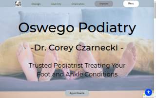 Oswego Podiatry- Dr. Corey Czarnecki, DPM website