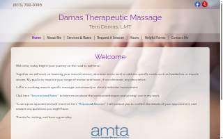 Damas Therapeutic Massage website
