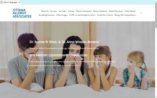 Ottawa Allergy Associates - Drs. Seema Khan and Anna Whalen-Browne (Allergy) website