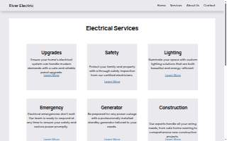 River Electric website
