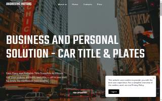 Andreevic Motors - Title and Plates website