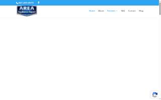 Area Appliance Repair Service of Palatine website