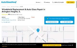 Auto Glass Now of Palatine website