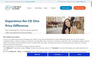 CD One Price Cleaners of Palatine website