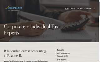 Mepham Tax Services website