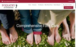Podiatry of Palatine website