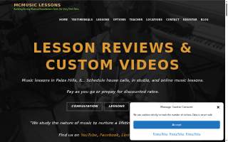 McMusic Lessons & Performances website