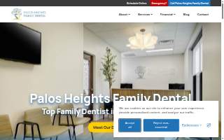 Palos Heights Family Dental website