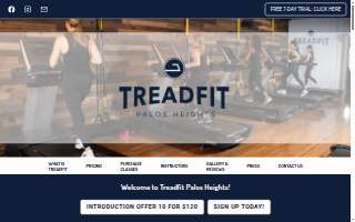 Treadfit Palos Heights website