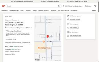 Walgreens Pharmacy of Palos Heights website