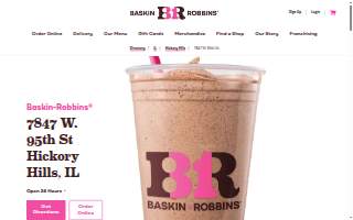 Baskin-Robbins of Palos Hills website