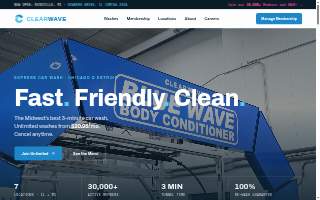 Clearwave Car Wash website