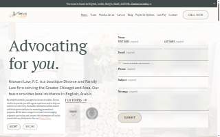 Kiswani Law Firm website