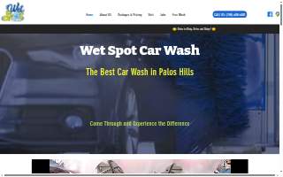 Wet Spot Car Wash of Palos Hills website