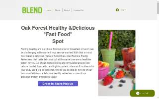 Blend Oak Forest website