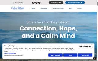 Calm Mind Counseling Center, PLLC website