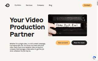 Demo Duck website