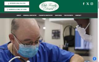 Oak Family Dental website