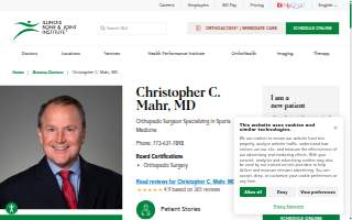 Christopher Mahr, MD website