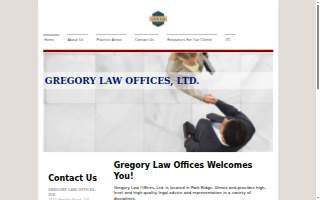 Gregory Law Offices, Ltd. website
