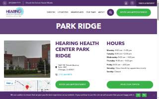 Hearing Health Center website
