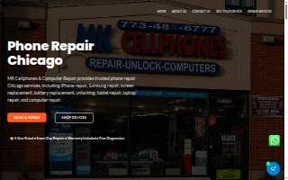 MK CELLPHONES & COMPUTER REPAIR of Park Ridge website