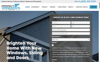 Perfect Windows & Siding of Park Ridge website