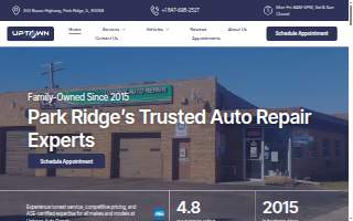 Uptown Auto Repair website