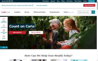 Carle Health Proctor Outpatient Therapy website