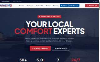 Cordts Heating and Air Conditioning, Inc. website