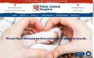 Pekin Animal Hospital website
