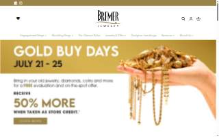 Bremer Jewelry website