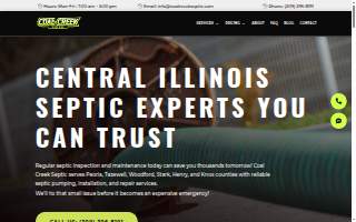Coal Creek Septic website