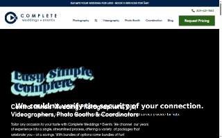 Complete Weddings + Events of Peoria website